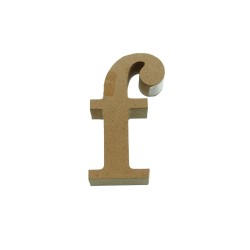 MDF 3D Letter Small f